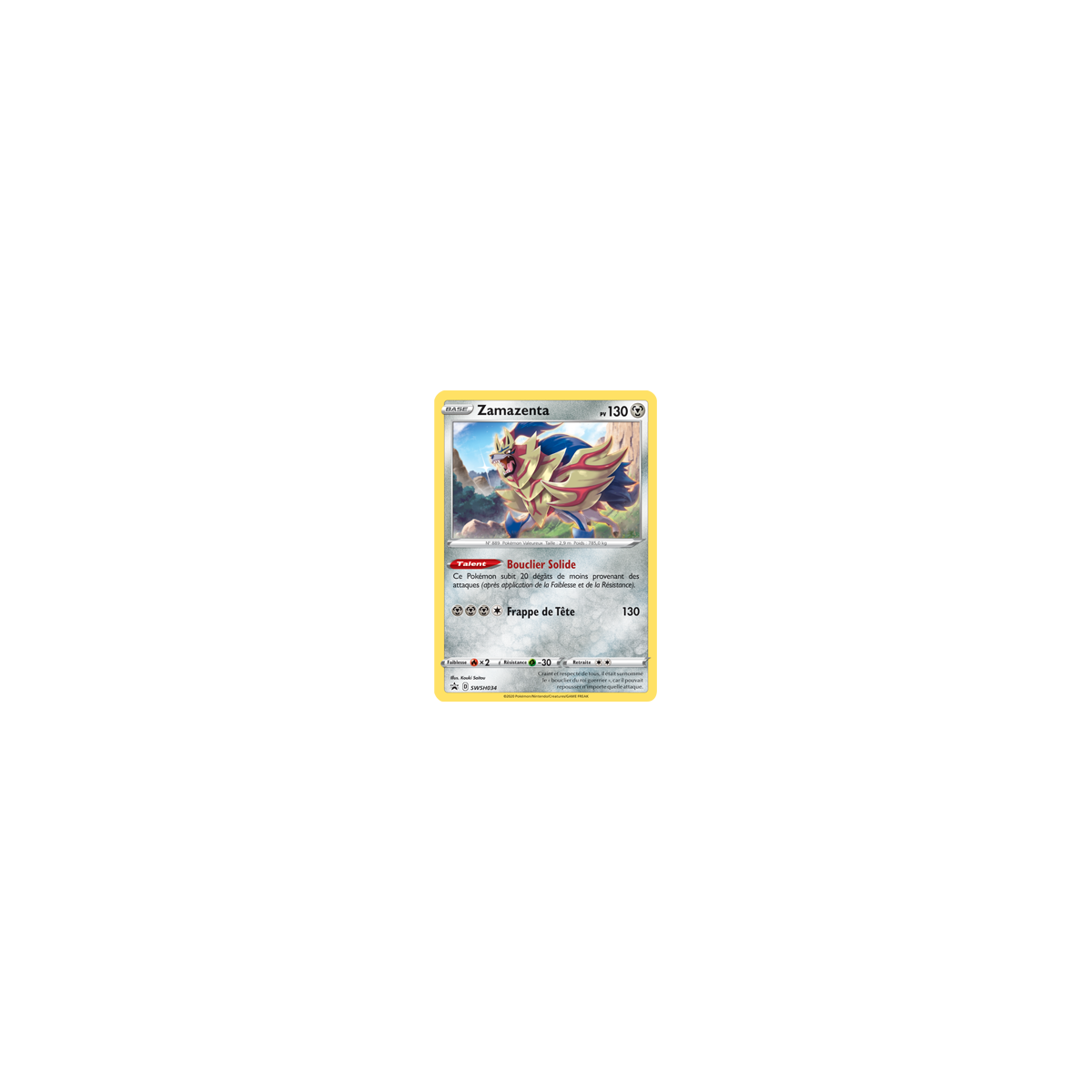 Zamazenta, carte - de Promo SWSH (Épée et Bouclier)