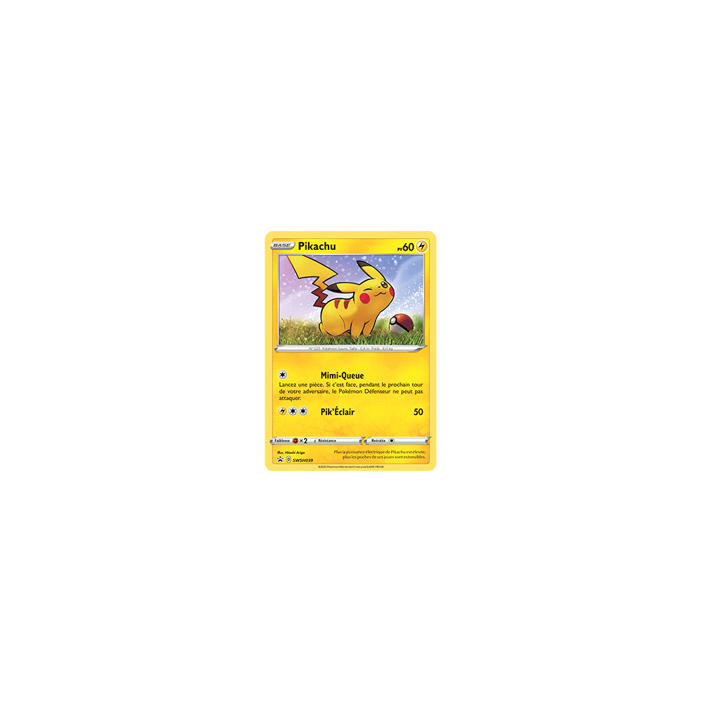 Carte Pikachu - de Pokémon SWSH039