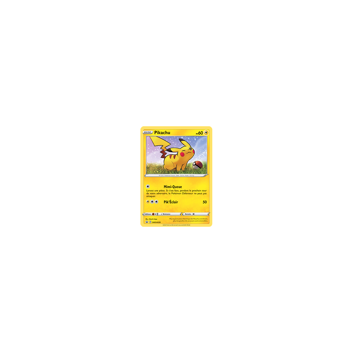 Carte Pikachu - de Pokémon SWSH039