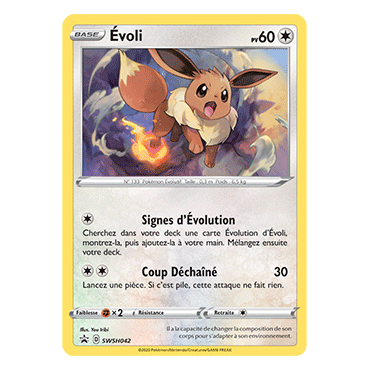 Évoli SWSH042 : - de Pokémon Promo SWSH (Épée et Bouclier)