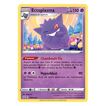 Ectoplasma SWSH052 : - de Pokémon Promo SWSH (Épée et Bouclier)