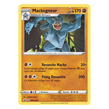 Carte Mackogneur - de Pokémon SWSH053