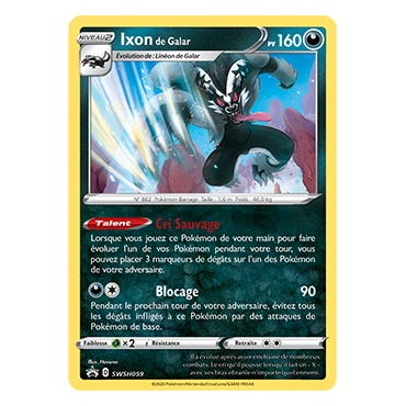 Carte Ixon de Galar - de Pokémon SWSH059