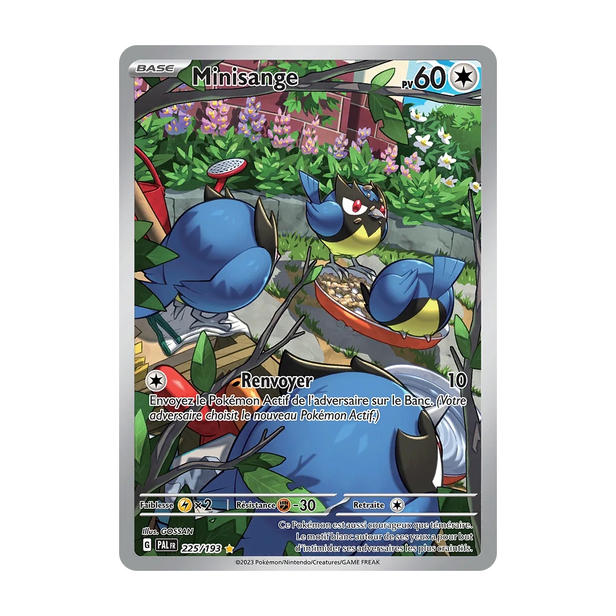 Minisange 225/193 : Joyau Illustration rare de l'extension Pokémon Écarlate et Violet Évolutions à Paldea