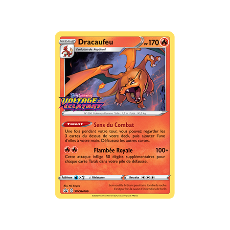 Dracaufeu SWSH066 : - de Pokémon Promo SWSH (Épée et Bouclier)