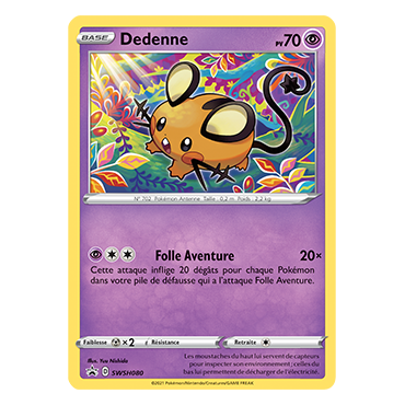 Carte Dedenne - de Pokémon SWSH080
