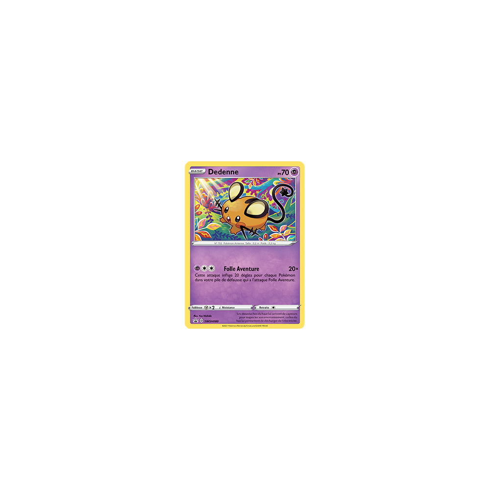 Carte Dedenne - de Pokémon SWSH080