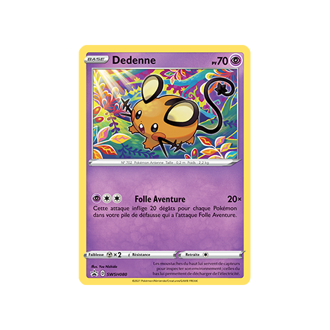 Carte Dedenne - de Pokémon SWSH080