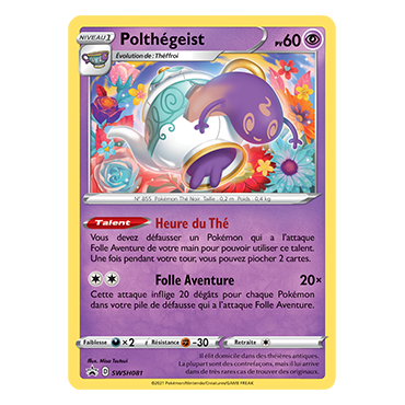 Polthégeist, carte - de Promo SWSH (Épée et Bouclier)