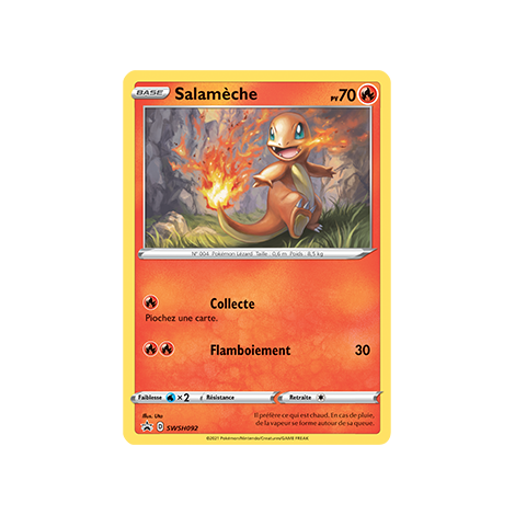 Carte Salamèche - de Pokémon SWSH092