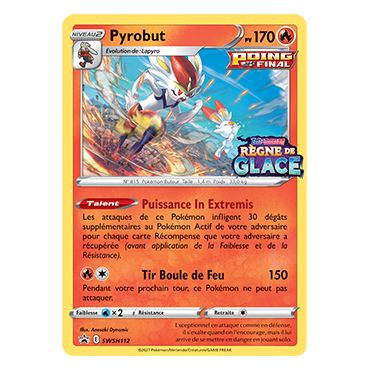 Pyrobut SWSH112 : - de Pokémon Promo SWSH (Épée et Bouclier)