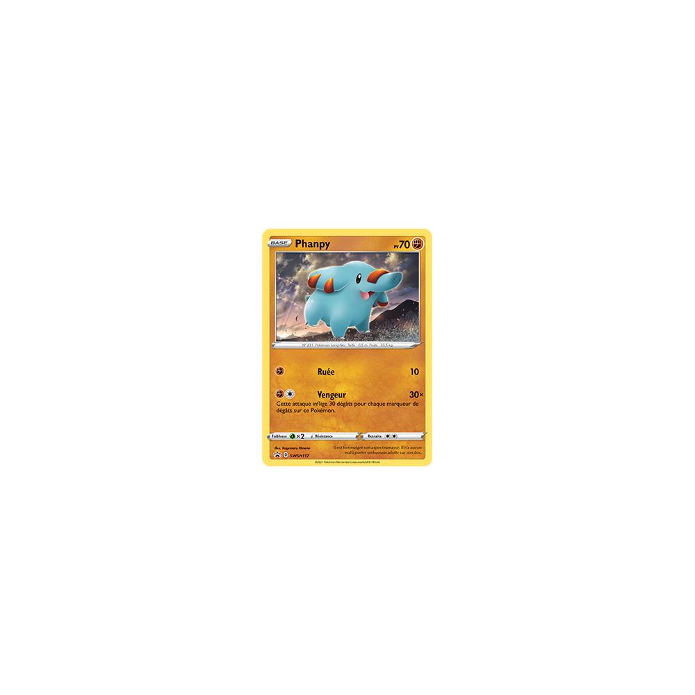 Phanpy, carte - de Promo SWSH (Épée et Bouclier)