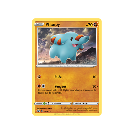 Phanpy, carte - de Promo SWSH (Épée et Bouclier)