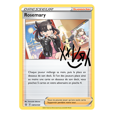 Carte Rosemary - Carte Supporter de Pokémon SWSH120
