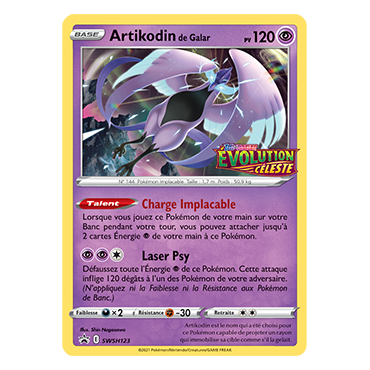 Artikodin de Galar SWSH123 : - de Pokémon Promo SWSH (Épée et Bouclier)