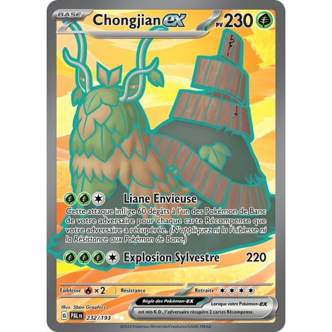 Chongjian 232/193 : Joyau Ultra rare de l'extension Pokémon Écarlate et Violet Évolutions à Paldea