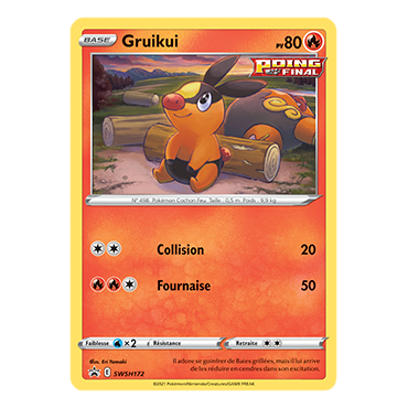 Gruikui SWSH172 : - de Pokémon Promo SWSH (Épée et Bouclier)