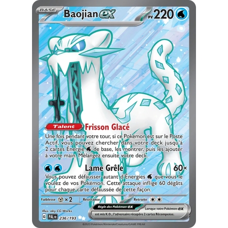 Carte Baojian - Ultra rare de Pokémon Écarlate et Violet Évolutions à Paldea 236/193