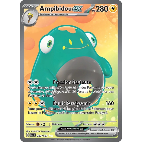 Ampibidou 237/193 : Joyau Ultra rare de l'extension Pokémon Écarlate et Violet Évolutions à Paldea