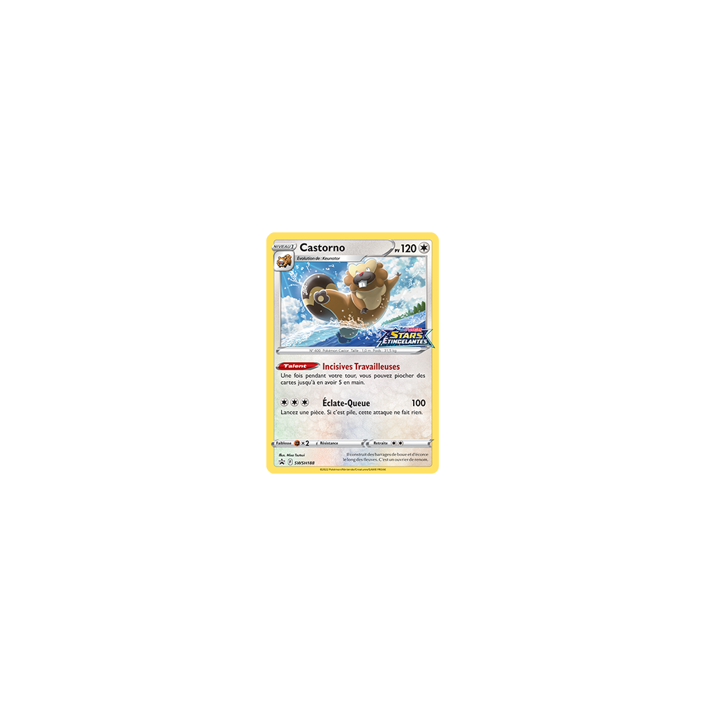 Castorno SWSH188 : - de Pokémon Promo SWSH (Épée et Bouclier)