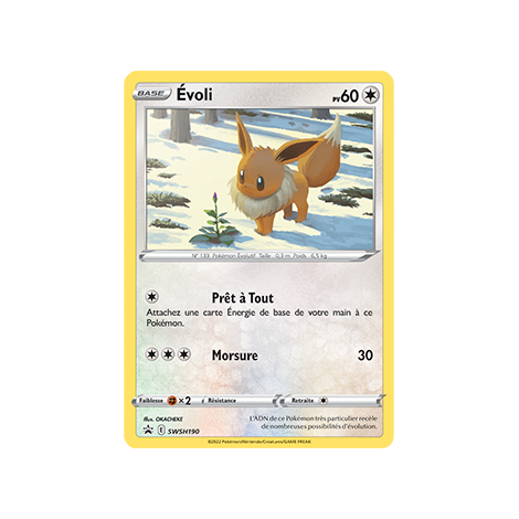 Carte Évoli - de Pokémon SWSH190