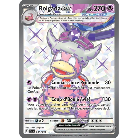 Roigada 238/193 : Joyau Ultra rare de l'extension Pokémon Écarlate et Violet Évolutions à Paldea