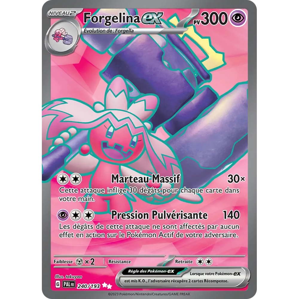 Forgelina 240/193 : Joyau Ultra rare de l'extension Pokémon Écarlate et Violet Évolutions à Paldea