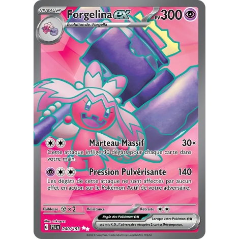 Forgelina 240/193 : Joyau Ultra rare de l'extension Pokémon Écarlate et Violet Évolutions à Paldea