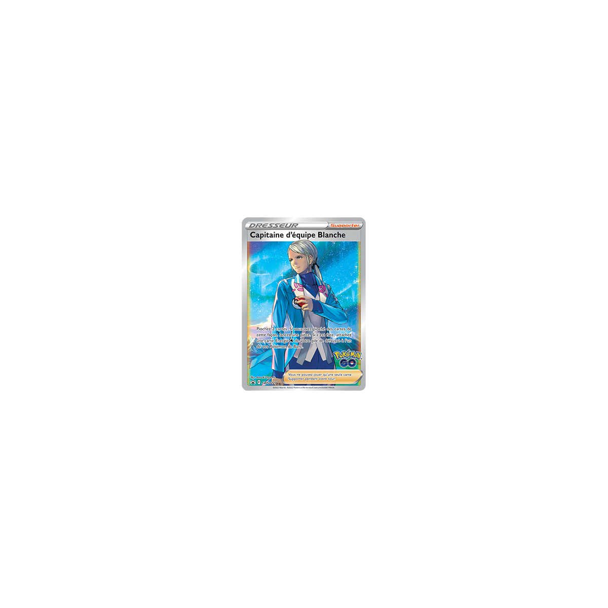 Carte Capitaine d'équipe Blanche - Carte Supporter de Pokémon SWSH227