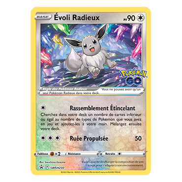 Évoli Radieux, carte - de Promo SWSH (Épée et Bouclier)