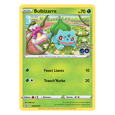 Bulbizarre, carte - de Promo SWSH (Épée et Bouclier)