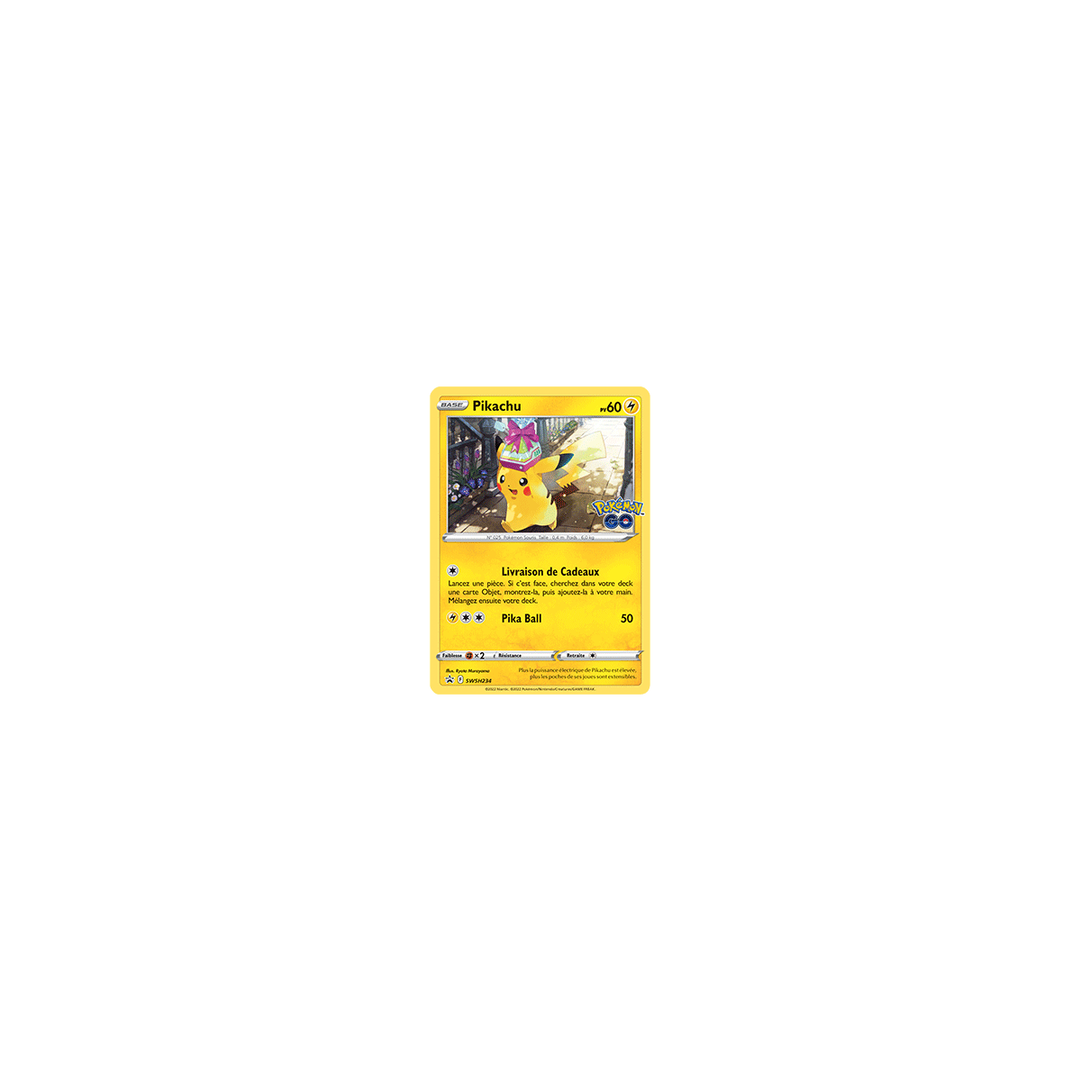 Pikachu, carte - de Promo SWSH (Épée et Bouclier)