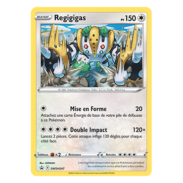 Regigigas SWSH247 : - de Pokémon Promo SWSH (Épée et Bouclier)