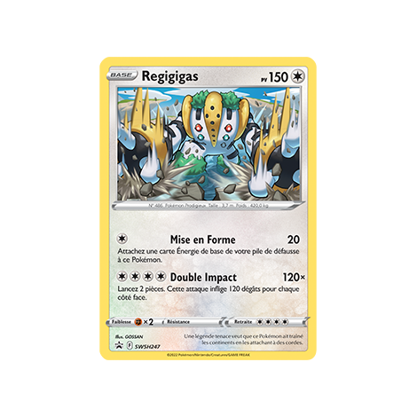 Regigigas SWSH247 : - de Pokémon Promo SWSH (Épée et Bouclier)