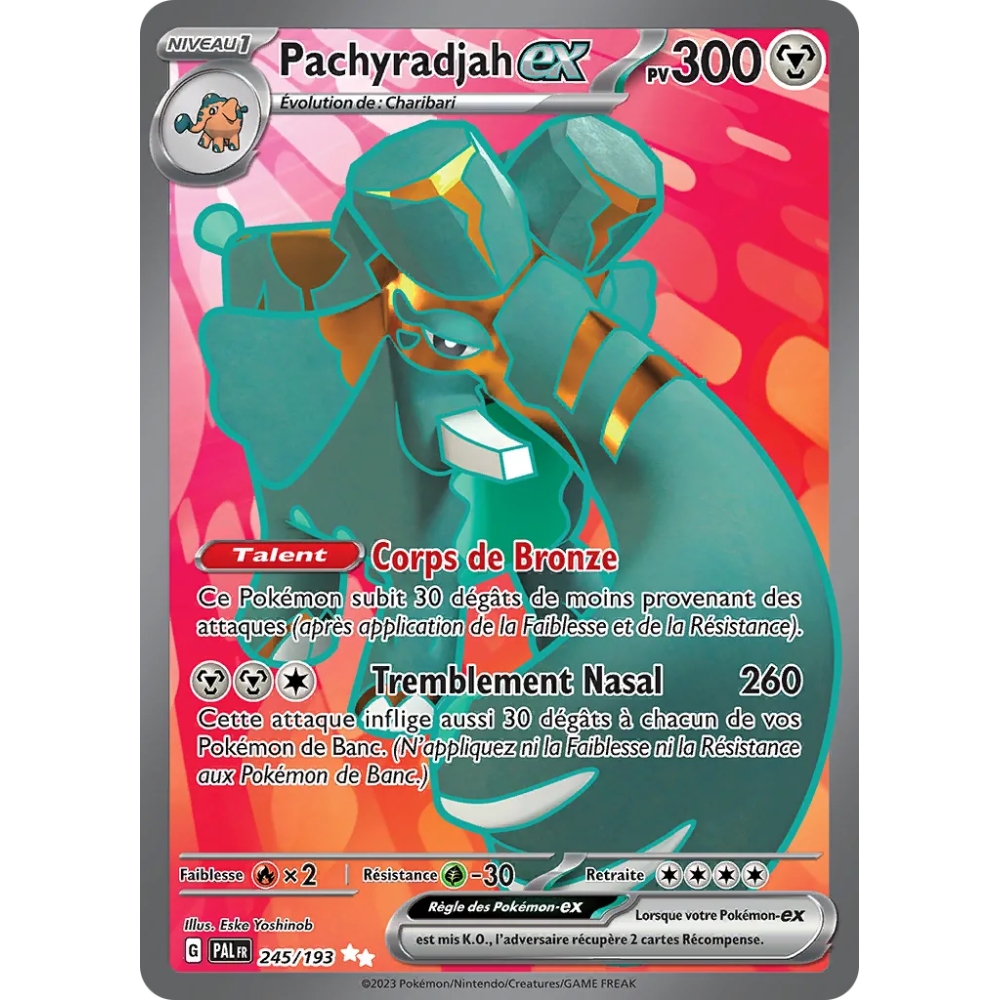 Pachyradjah 245/193 : Joyau Ultra rare de l'extension Pokémon Écarlate et Violet Évolutions à Paldea