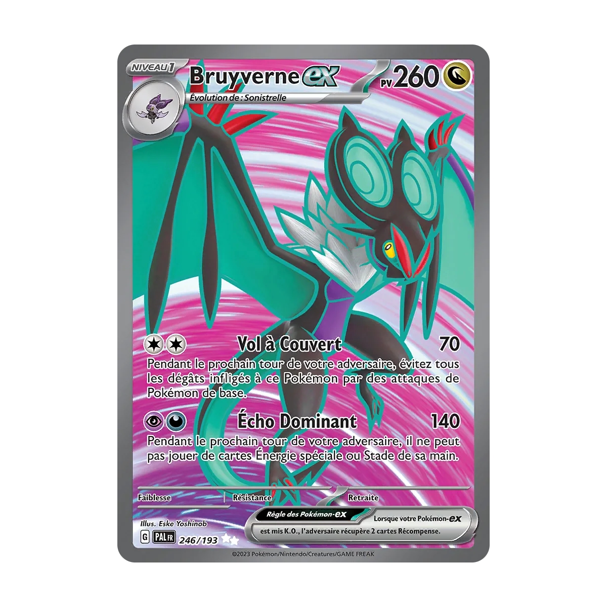 Bruyverne 246/193 : Joyau Ultra rare de l'extension Pokémon Écarlate et Violet Évolutions à Paldea