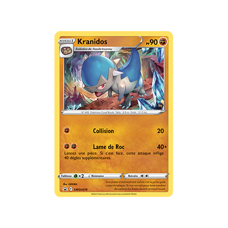 Carte Kranidos - de Pokémon SWSH274