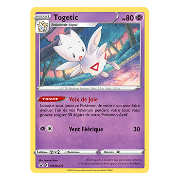 Togetic SWSH276 : - de Pokémon Promo SWSH (Épée et Bouclier)