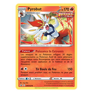Carte Pyrobut - de Pokémon SWSH278