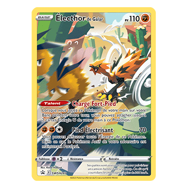 Électhor de Galar, carte - de Promo SWSH (Épée et Bouclier)