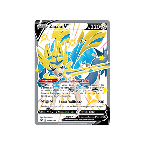 Zacian, carte - de Promo SWSH (Épée et Bouclier)