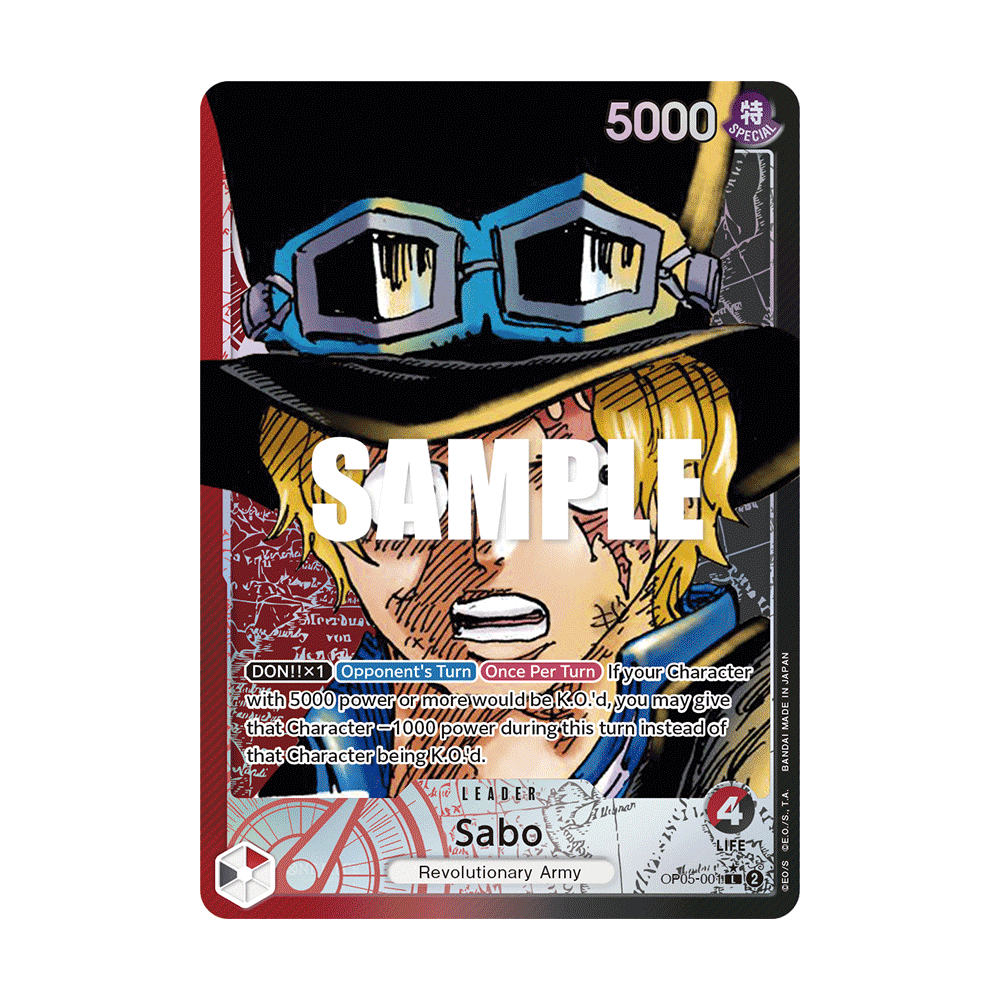 Sabo (V1) OP05-001-p1 : LEADER de One Piece AWAKENING OF THE NEW ERA [OP05]