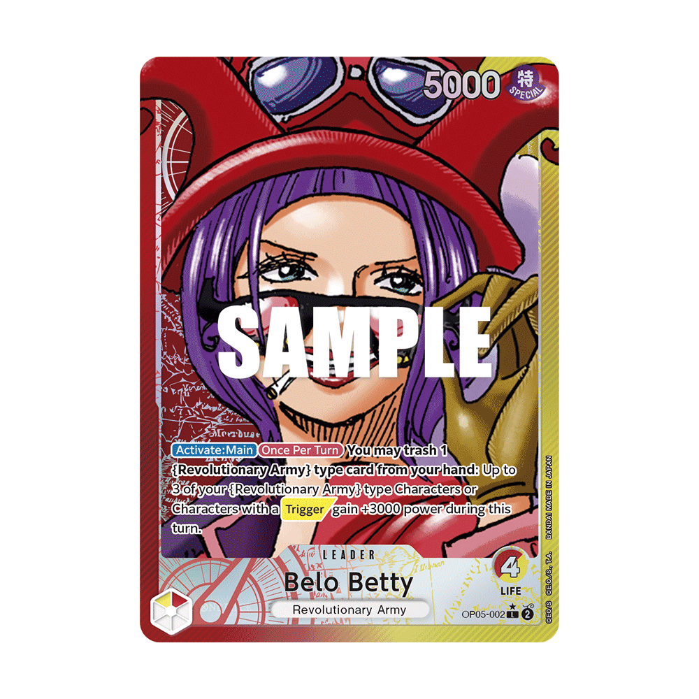 Carte Belo Betty (V1) - LEADER de One Piece OP05-002-p1