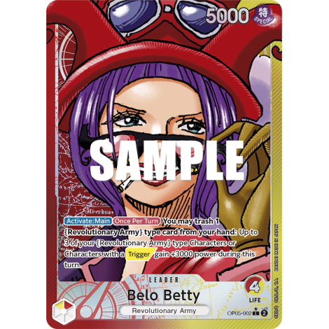 Carte Belo Betty (V1) - LEADER de One Piece OP05-002-p1