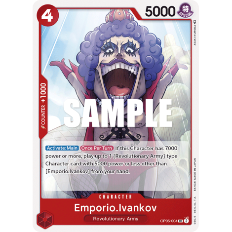 Emporio.Ivankov, carte CHARACTER de l'extension AWAKENING OF THE NEW ERA [OP05]