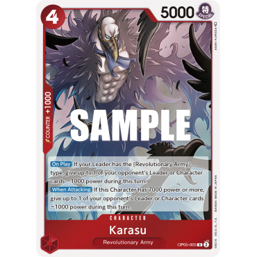 Carte Karasu - CHARACTER de One Piece OP05-005