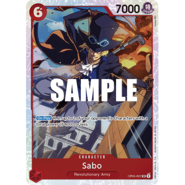 Sabo, carte CHARACTER de l'extension AWAKENING OF THE NEW ERA [OP05]