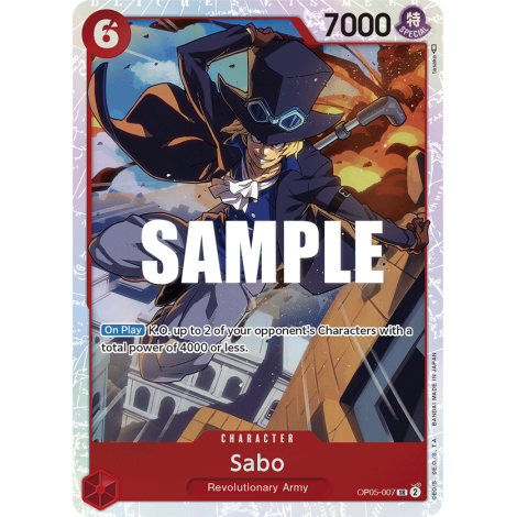 Sabo, carte CHARACTER de l'extension AWAKENING OF THE NEW ERA [OP05]