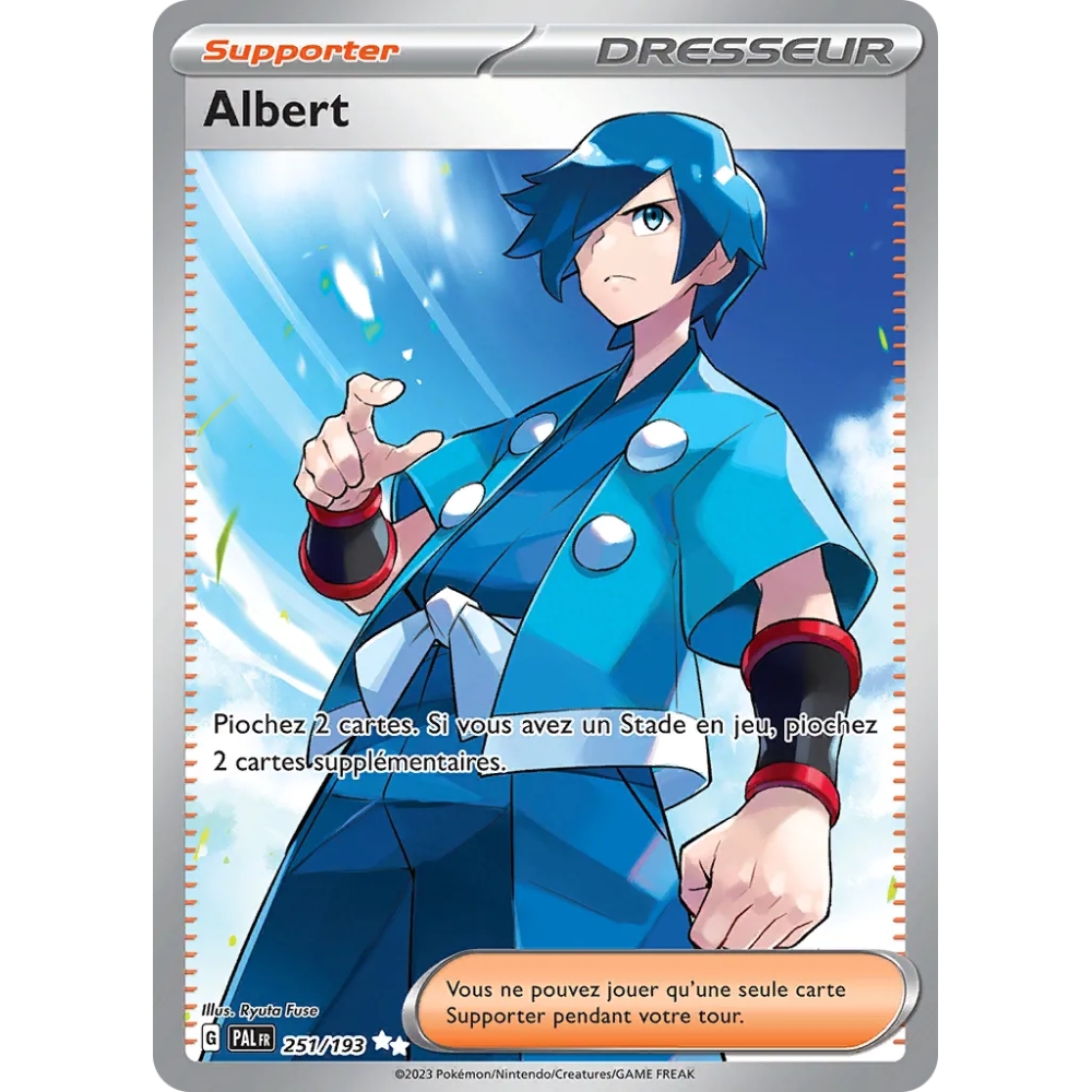 Albert 251/193 : Joyau Ultra rare de l'extension Pokémon Écarlate et Violet Évolutions à Paldea