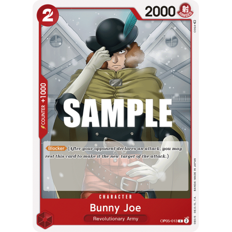 Bunny Joe, carte CHARACTER de l'extension AWAKENING OF THE NEW ERA [OP05]